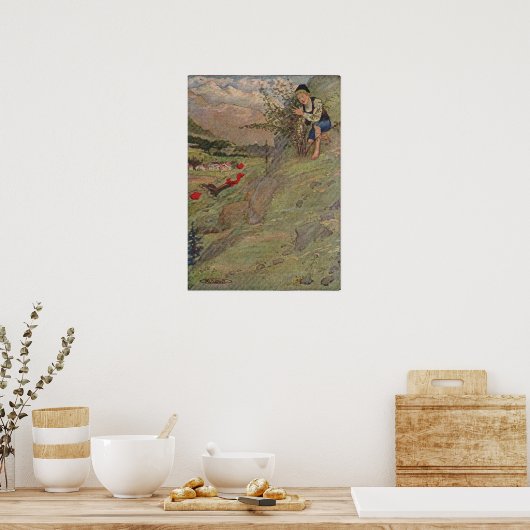  Heidi van de Alpen Poster (Keuken)