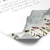 HEIDI Wildflower Mountain Hoe groot is haar buik? Poster (Hoek)