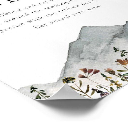 HEIDI Wildflower Mountain Hoe groot is haar buik? Poster (Hoek)