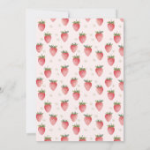 HEIDI Zomer Aardbei Berry Sweet 3e Verjaardag Kaart (Achterkant)