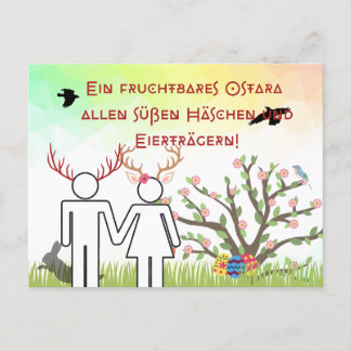 Heidnische Postkarte Ostara Briefkaart