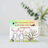 Heidnische Postkarte Ostara Briefkaart (Staand voorkant)