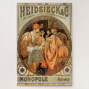 Heidsieck & Co. door Alphonse Mucha Legpuzzel
