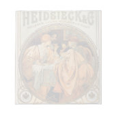  Heidsieck & Co monopole Reims Wijnlabel Notitieblok (Voorkant)