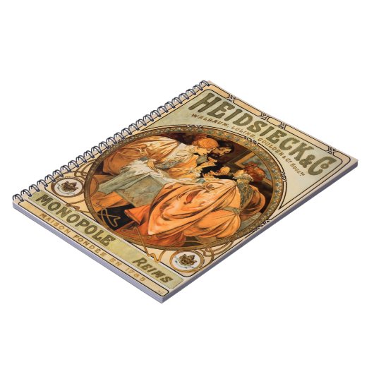 Heidsieck & Co monopole Reims Wijnlabel Notitieboek (Linkerzijde)