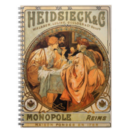  Heidsieck & Co monopole Reims Wijnlabel Notitieboek