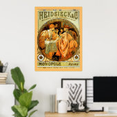 Heidsieck en Co. Mucha Champagne Poster (Thuiskantoor)