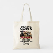 Heifer Gang God is grote Koeien en mensen Tote Bag (Achterkant)