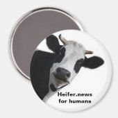 Heifer.nieuws voor mensen magneet (Voorkant / Achterkant)