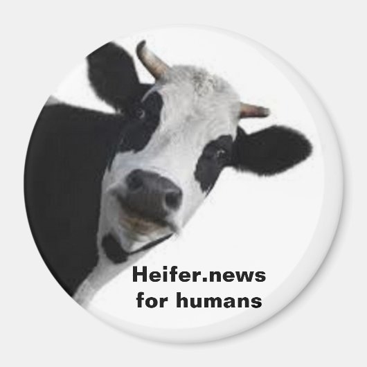 Heifer.nieuws voor mensen magneet (Voorkant)