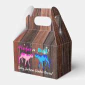 Heifer of Bull Boerderij stijl Geslacht onthullen Bedankdoosjes (Achterkant)