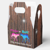 Heifer of Bull Boerderij stijl Geslacht onthullen Bedankdoosjes (Geopend)