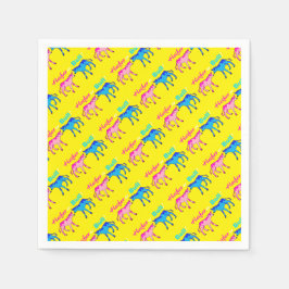 Heifer of Bull Boerderij stijl Geslacht onthullen Servetten