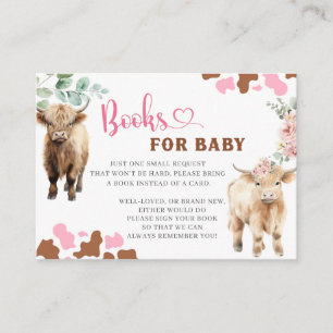 Heifer of Bull Koe Gender Reveal Boek voor Baby Informatiekaartje