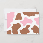 Heifer of Bull Koe Gender Reveal Dankjewel Kaarten (Achterkant)