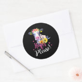 Heifer Please Farmer Koe Lovers Ronde Sticker (Envelop)