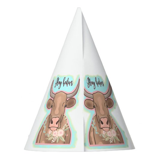 heifers hat feesthoedjes (Achterkant)