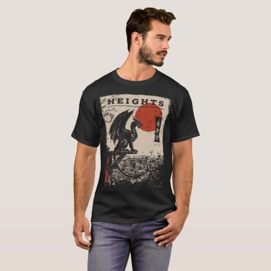Heights Dragon Fantasy Adventure  Design T-shirt (Voorkant volledig)