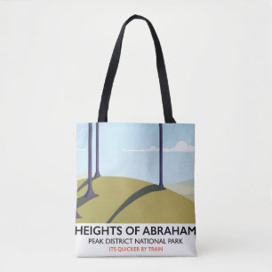 Heights of Abraham Peak District Rail poster Tote Bag