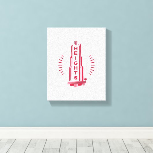 Heights Theater Marquee Canvas Afdruk (Insitu (Houten vloer))