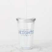 Heights Tile, Blue Tile, Houston Heights Acryl Drinkbeker (Voorkant)