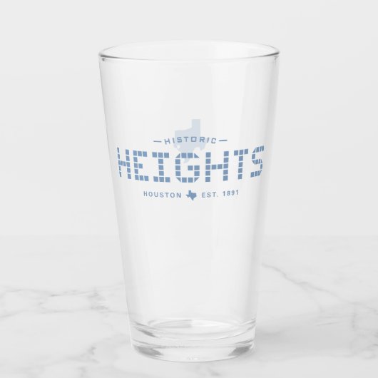 Heights Tile, Blue Tile, Houston Heights Glas (Voorkant)