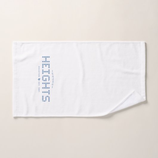 Heights Tile, Blue Tile, Houston Heights Handdoek (Handdoek)