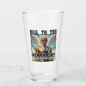 Heil aan de baas - Trump 2024 Glas (Voorkant)