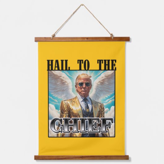 Heil aan de baas - Trump 2024 Hangend Wandkleed (Voorkant)