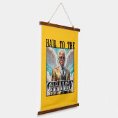 Heil aan de baas - Trump 2024 Hangend Wandkleed (Gebogen)