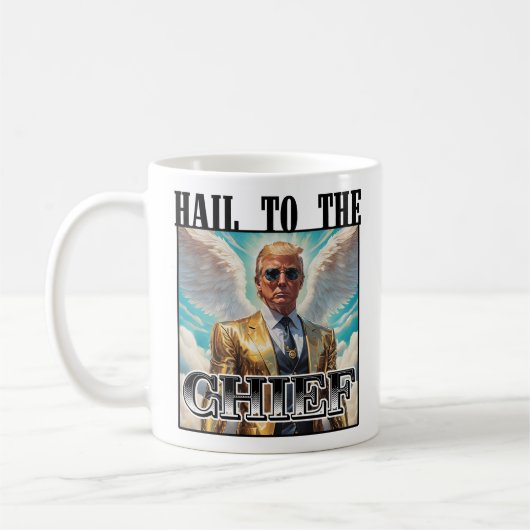 Heil aan de baas - Trump 2024 Koffiemok (Links)