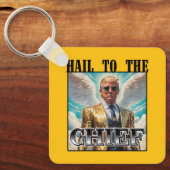 Heil aan de baas - Trump 2024 Sleutelhanger (Voorkant)