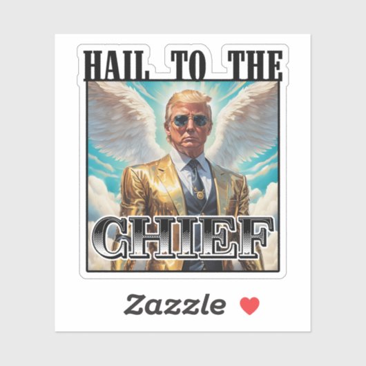 Heil aan de baas - Trump 2024 Sticker (Vel)