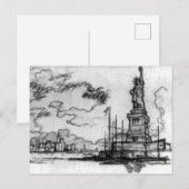 Heil Amerika - Joseph Pennell - 1908 Briefkaart (Voorkant / Achterkant)