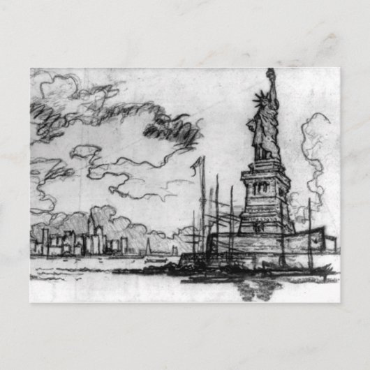 Heil Amerika - Joseph Pennell - 1908 Briefkaart (Voorkant)