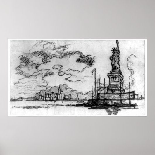 Heil Amerika - Joseph Pennell - 1908 Poster (Voorkant)