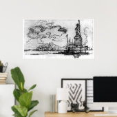 Heil Amerika - Joseph Pennell - 1908 Poster (Thuiskantoor)