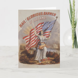 Heil! Glorierijke Banier van ons Land-Patriottisch Kaart