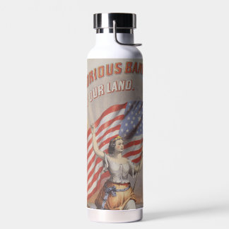 Heil! Glorierijke Banier van ons Land-Patriottisch Waterfles