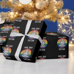 Heil Homoseksuele Satan Grappige Gothische Gotisch Cadeaupapier