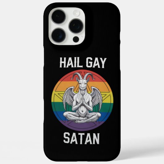 Heil Homoseksuele Satan Grappige Gothische Gotisch Case-Mate iPhone Case (Achterkant)