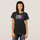 Heil Satan Asexual Pride Vlag Barcode Satanist Equ T-shirt (Voorkant volledig)