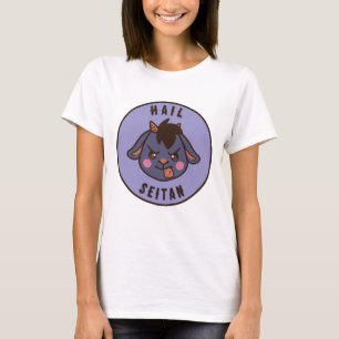 Heil Seitan Schattige Grappig Vegan Goat Shirt