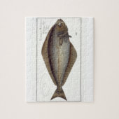 heilbot (Pleuronectes Hippoglossus) bord XLVII fr Legpuzzel (Verticaal)