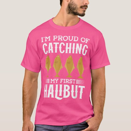 Heilbot Vist Net Halibut Vist Rod Fisher Fis T-shirt (Voorkant)