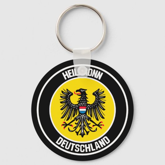 Heilbronn Round Emblem Sleutelhanger (Voorkant)