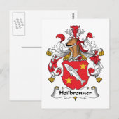 Heilbronner Family Crest Briefkaart (Voorkant / Achterkant)