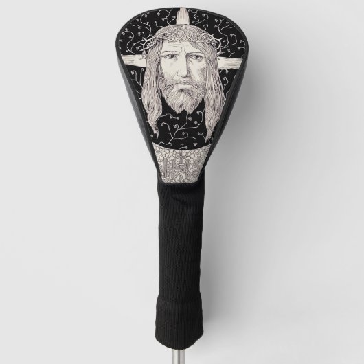 Heilig Aanschijn van Jezus Christus Golfheadcover (Voorkant)