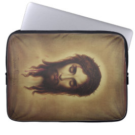 Heilig Aanschijn van Jezus Christus Laptop Sleeve
