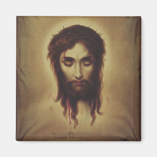 Heilig Aanschijn van Jezus Christus Magneet (Voorkant)